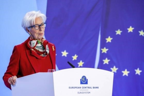 Bà Crisitine Lagarde tại một hội nghị của ECB.